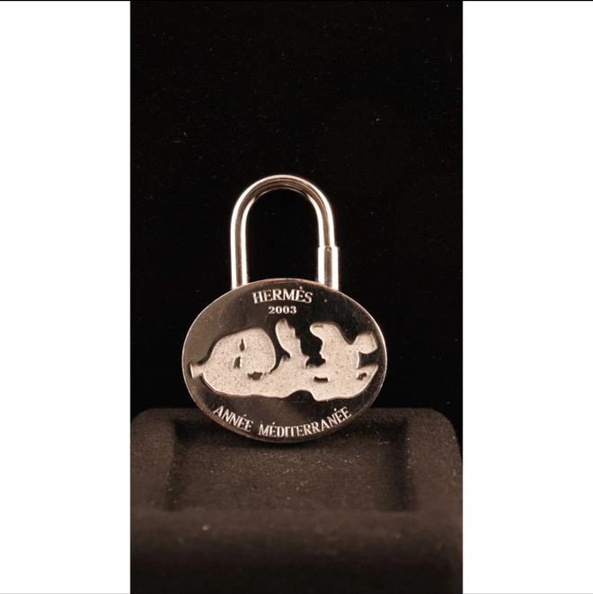 95新 Hermes/爱马仕 只盒/爱马仕中古2003地中海锁头/吊坠