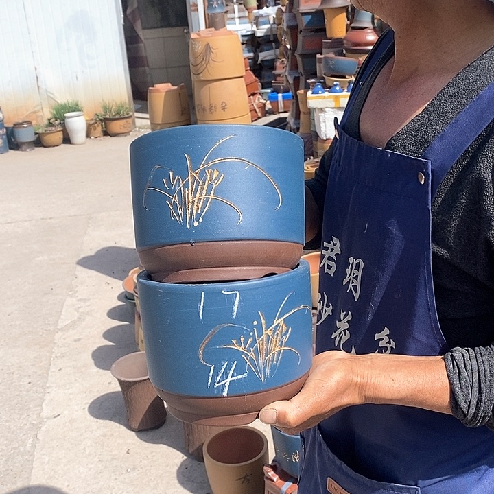 紫砂花盆紫砂花盆