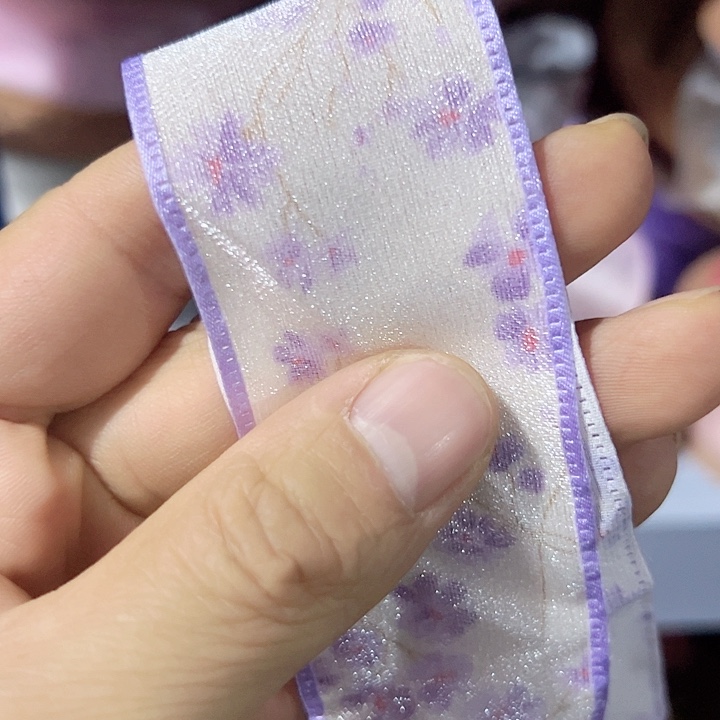 4的双层纱雪纺25码紫色材料