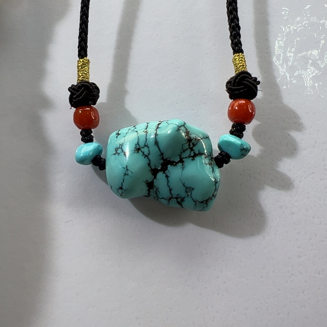 绿松石未镶嵌挂件