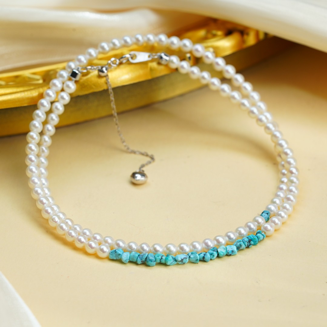 【小北好物】淡水珍珠DIY项链-17QH74X347【多样性发一件】约3.5mm