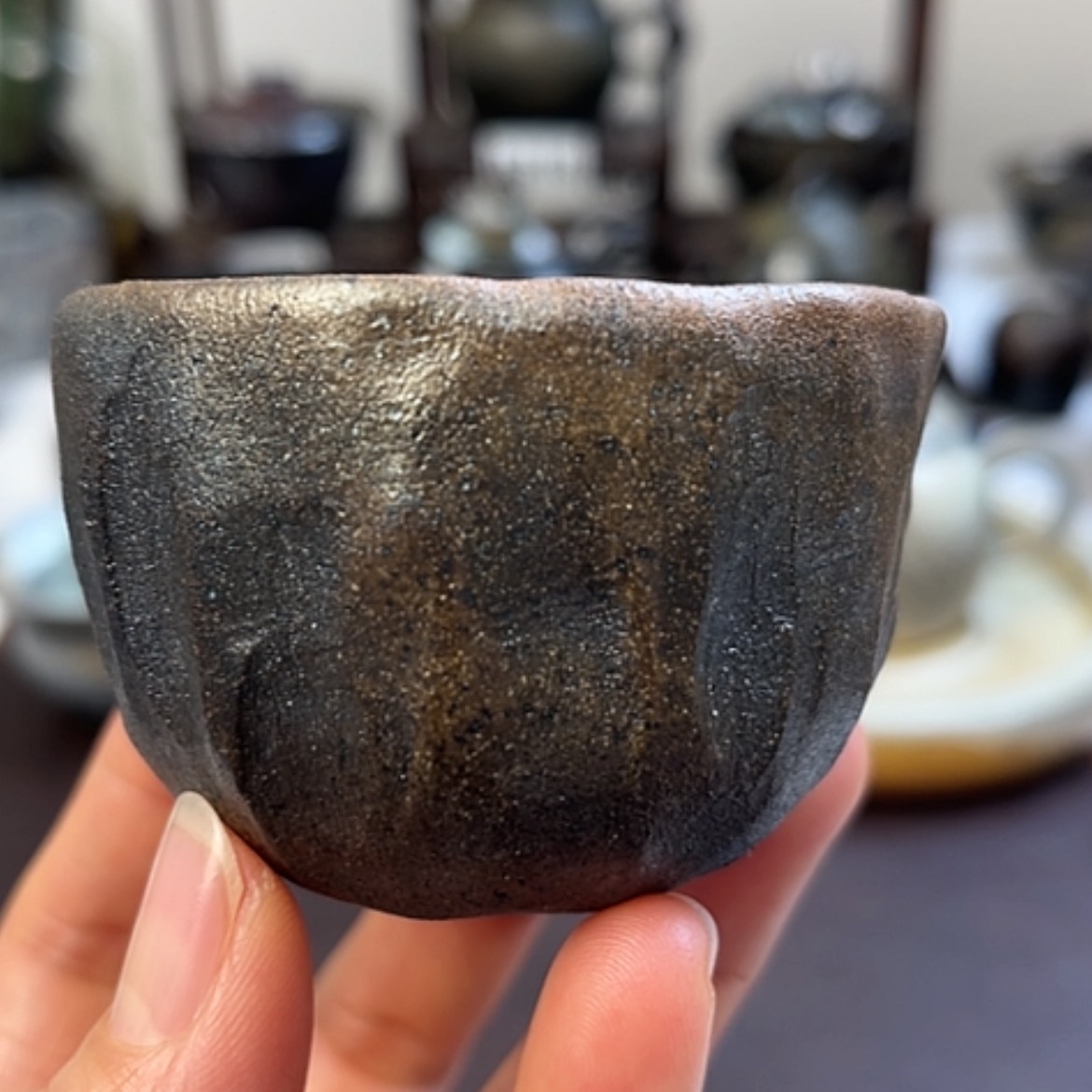 【闪购商品】柴烧茶具柴烧主人杯