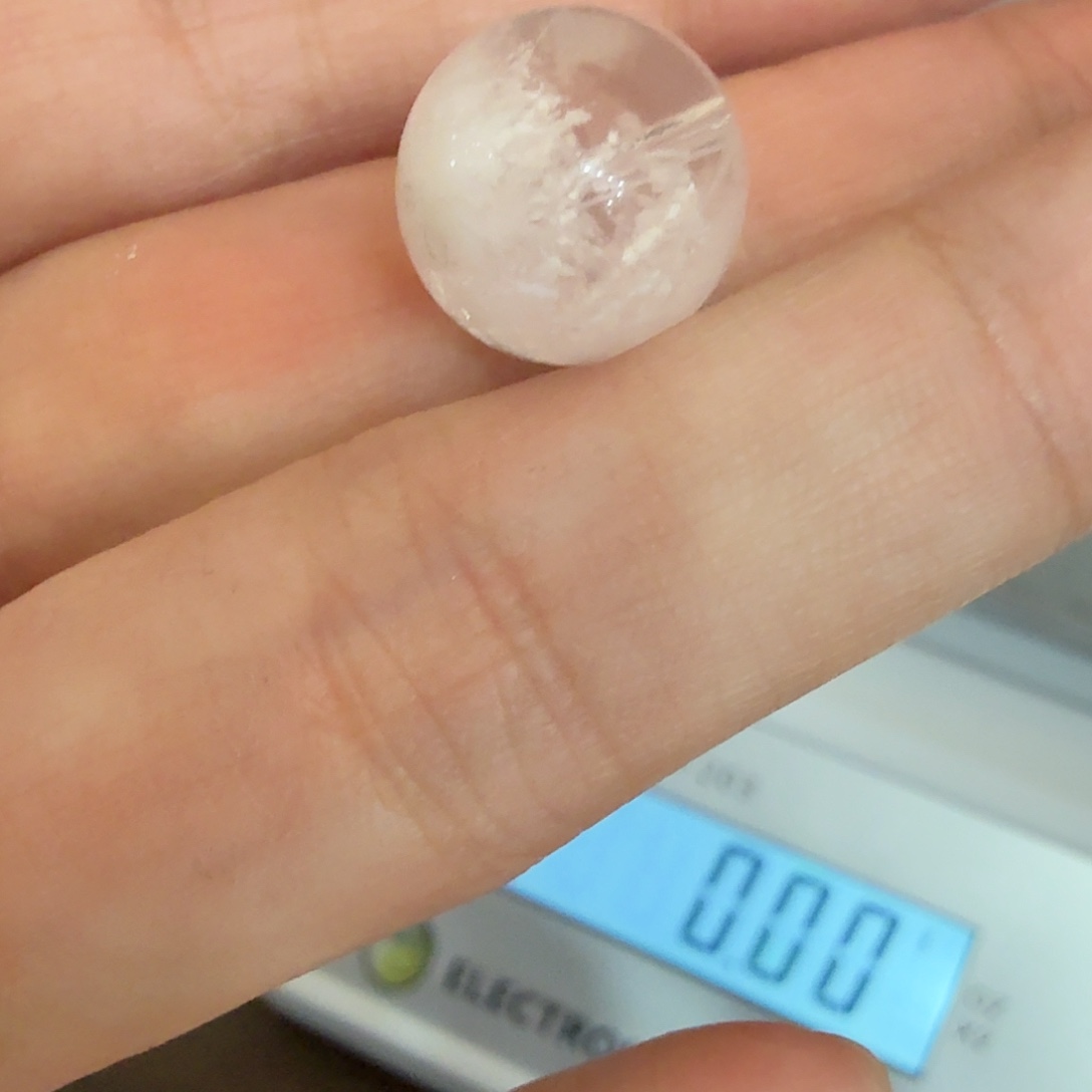 珠宝半成品未镶嵌水晶粉雪花幽灵定制非假不退换