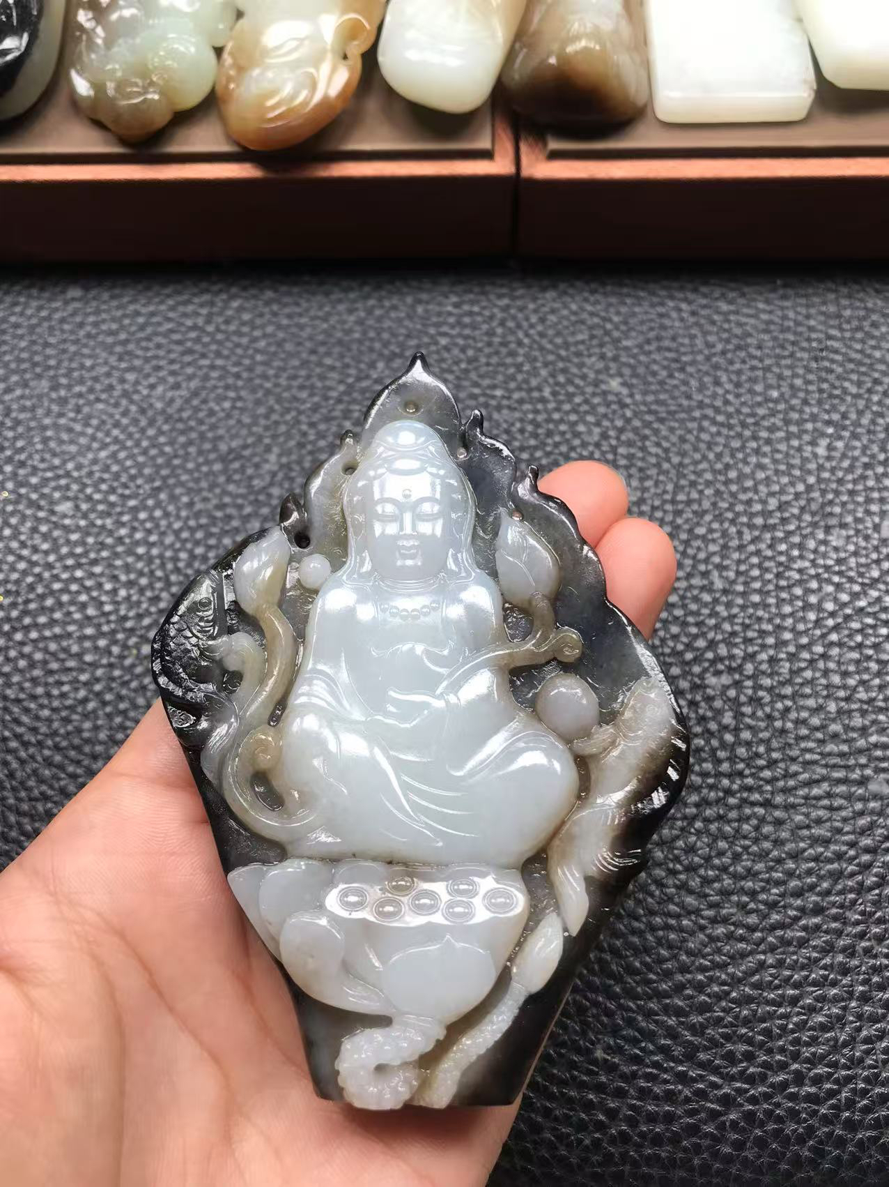 和田玉观音，实物漂亮