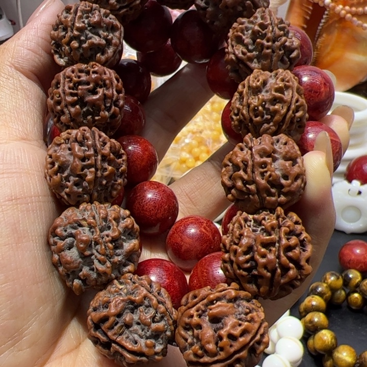 大理石磁石1.8红扇子