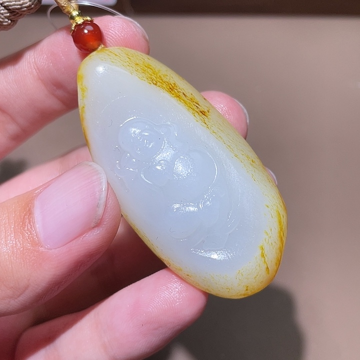 和田玉颈饰未镶嵌Y