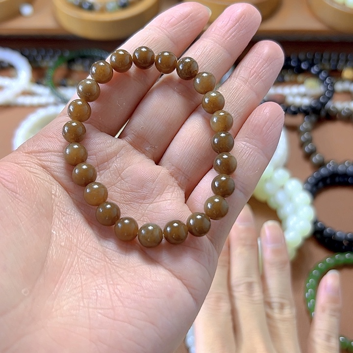 和田玉手串未镶嵌