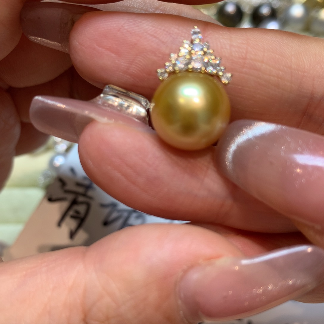 海水珍珠颈饰14K金镶嵌