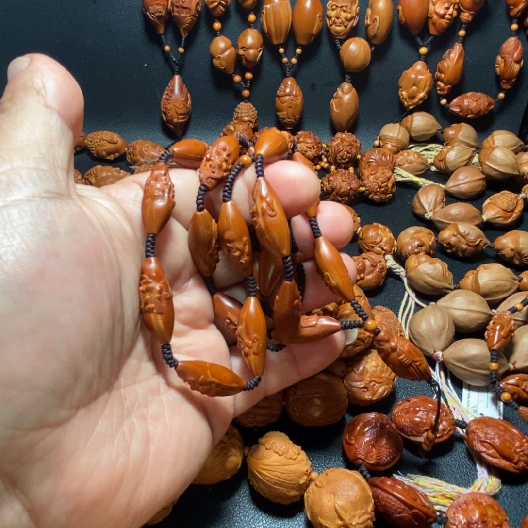 橄榄核手串/手链夜***门橄榄核0.9纯手工假一赔四