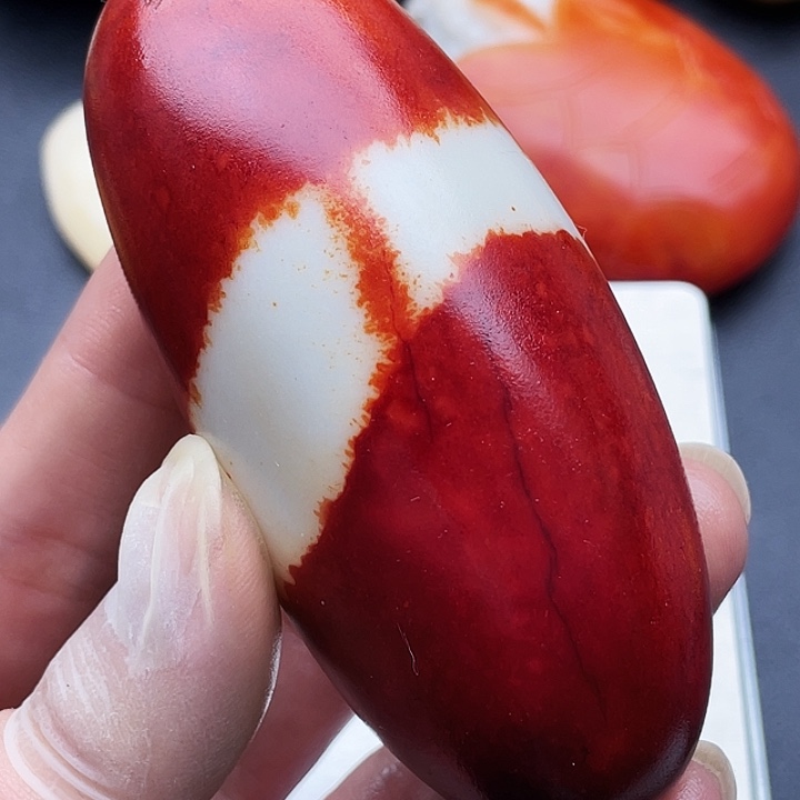 玉红皮白肉大手把