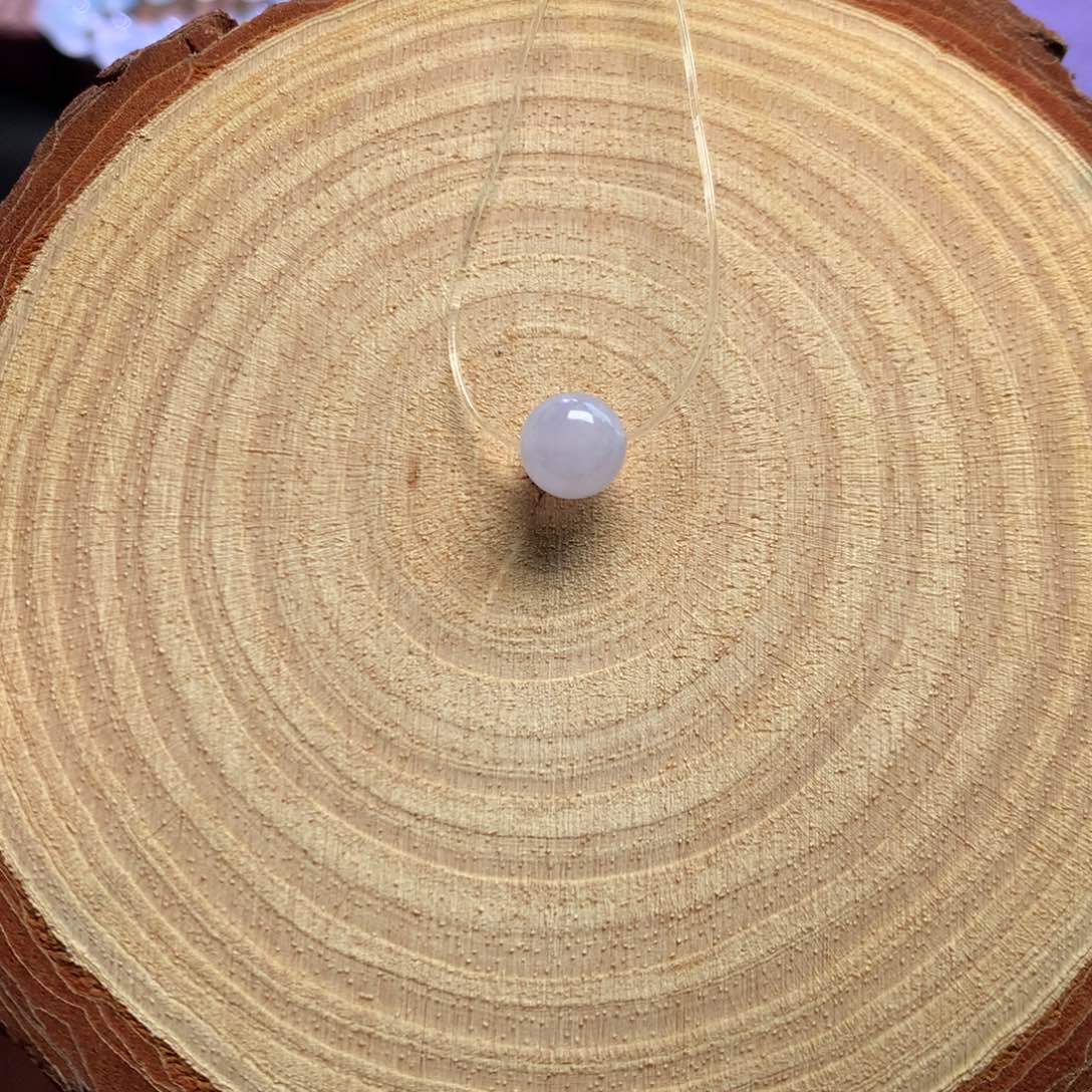 翡翠未镶嵌手链9mm紫罗兰