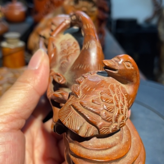 用***0香榧木文房笔架一个