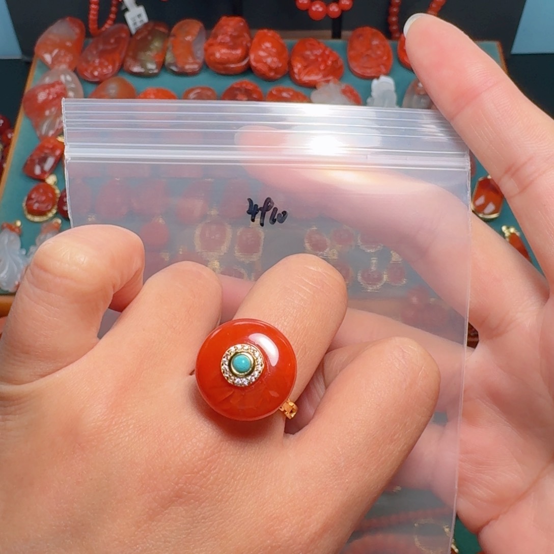 南红玛瑙南红玛瑙银S925镶嵌