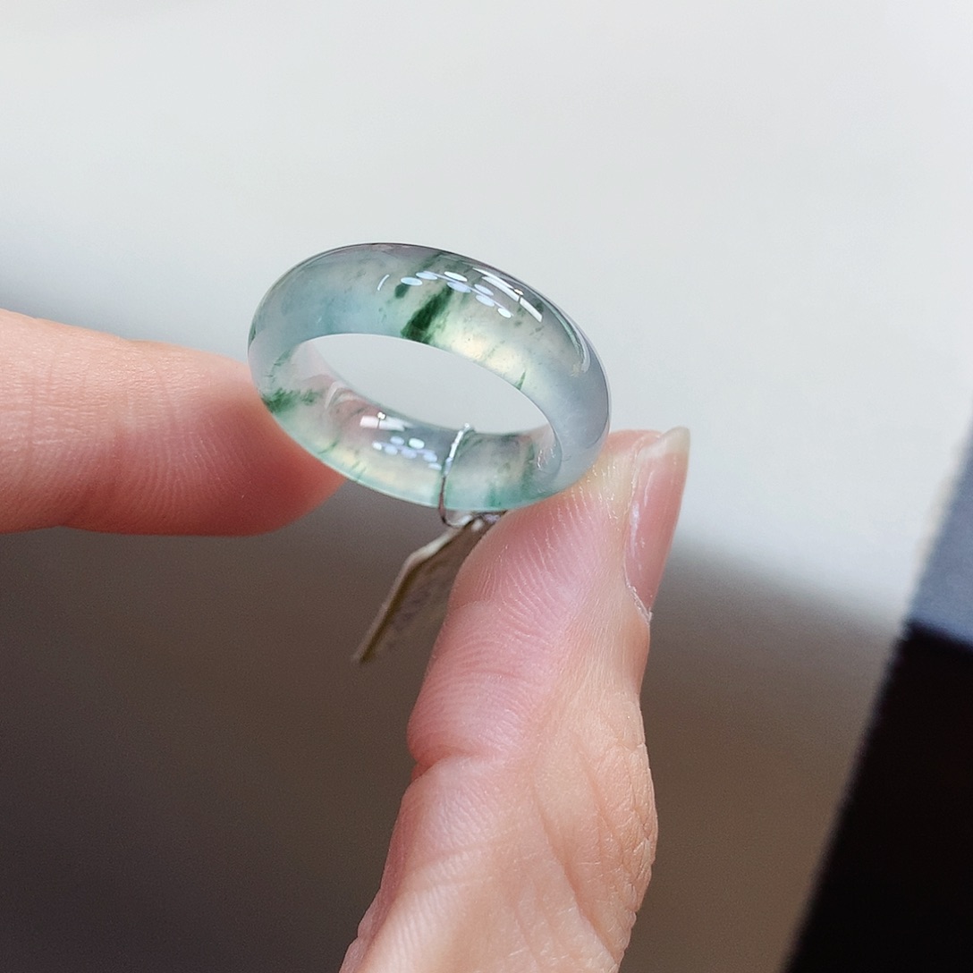 翡翠未镶嵌戒指14号