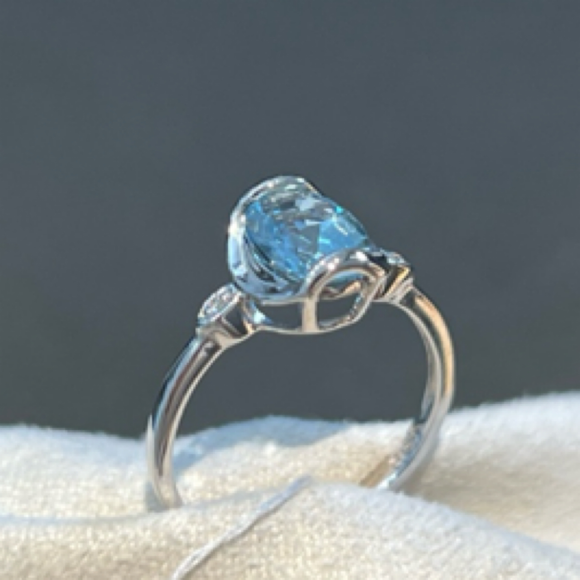 18K海蓝宝戒指 13号指圈 1枚 SN12110249N