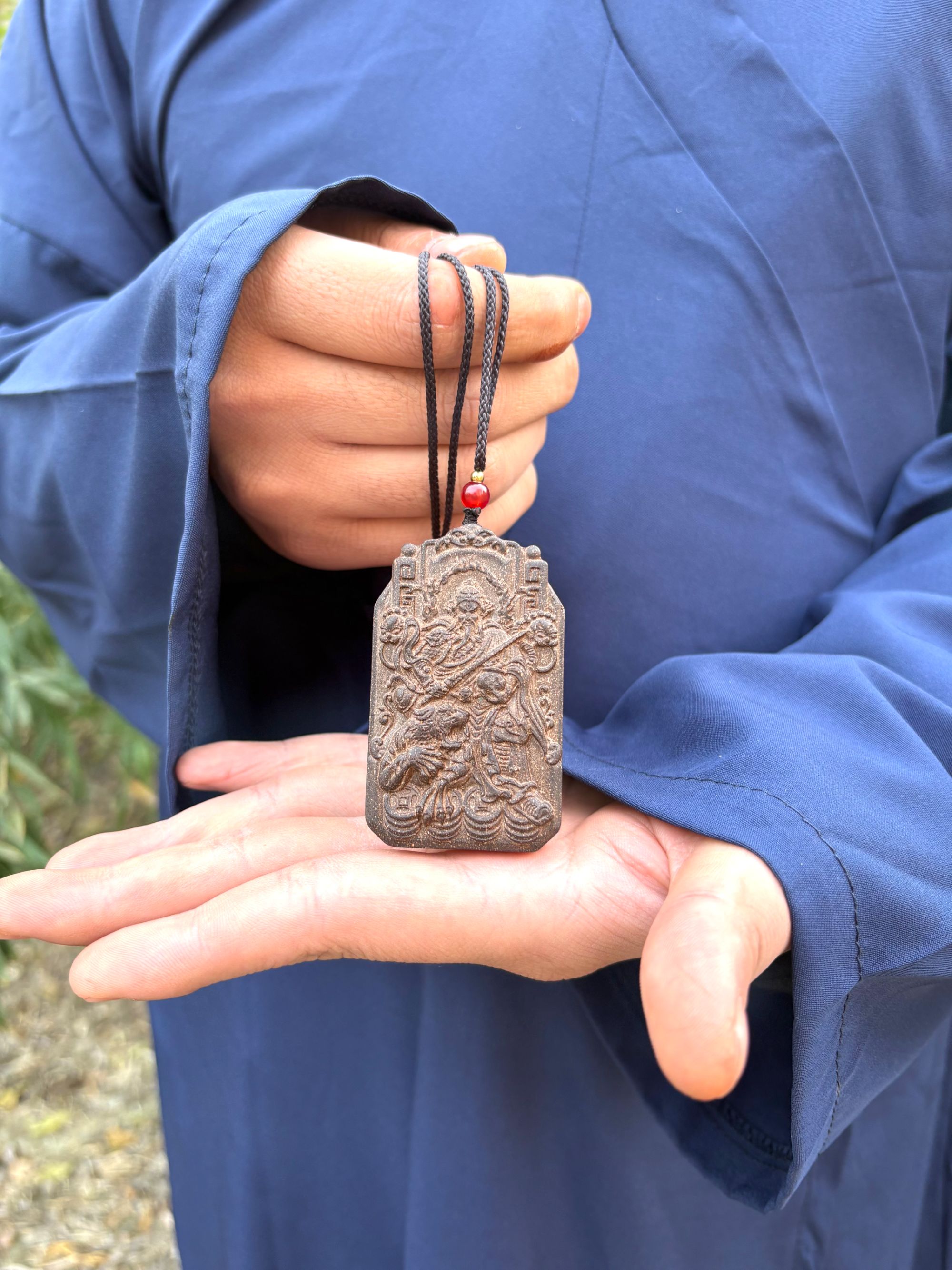 道长手工赵公明振财牌