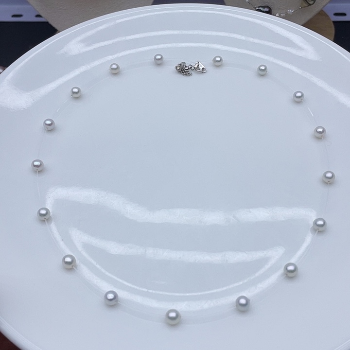淡水珍珠颈饰银S925镶嵌
