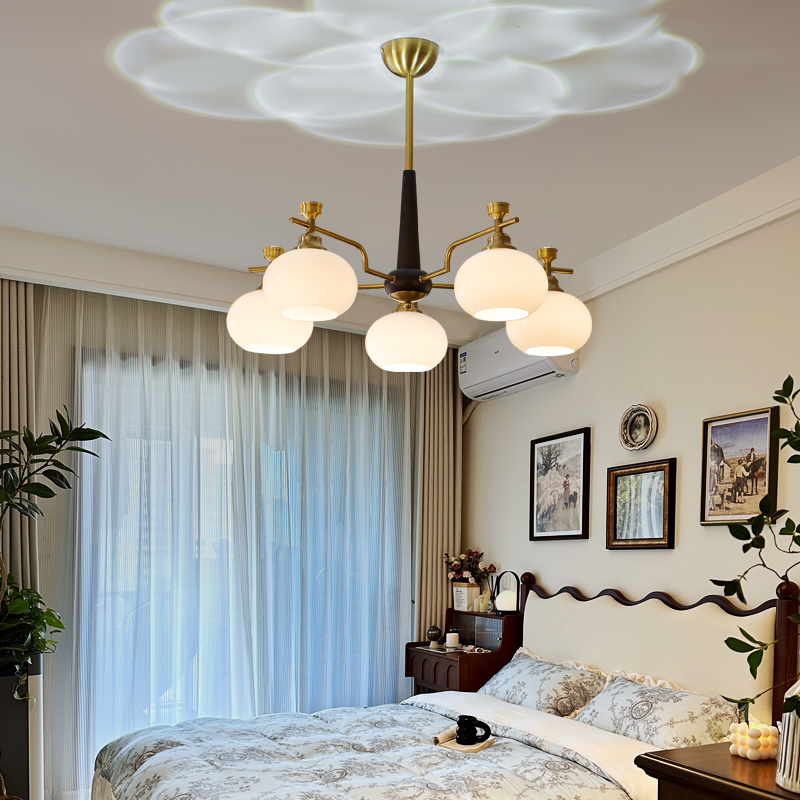 法式中古风客厅吊灯欧式美式复古风轻奢大气高级感餐厅卧室吊灯