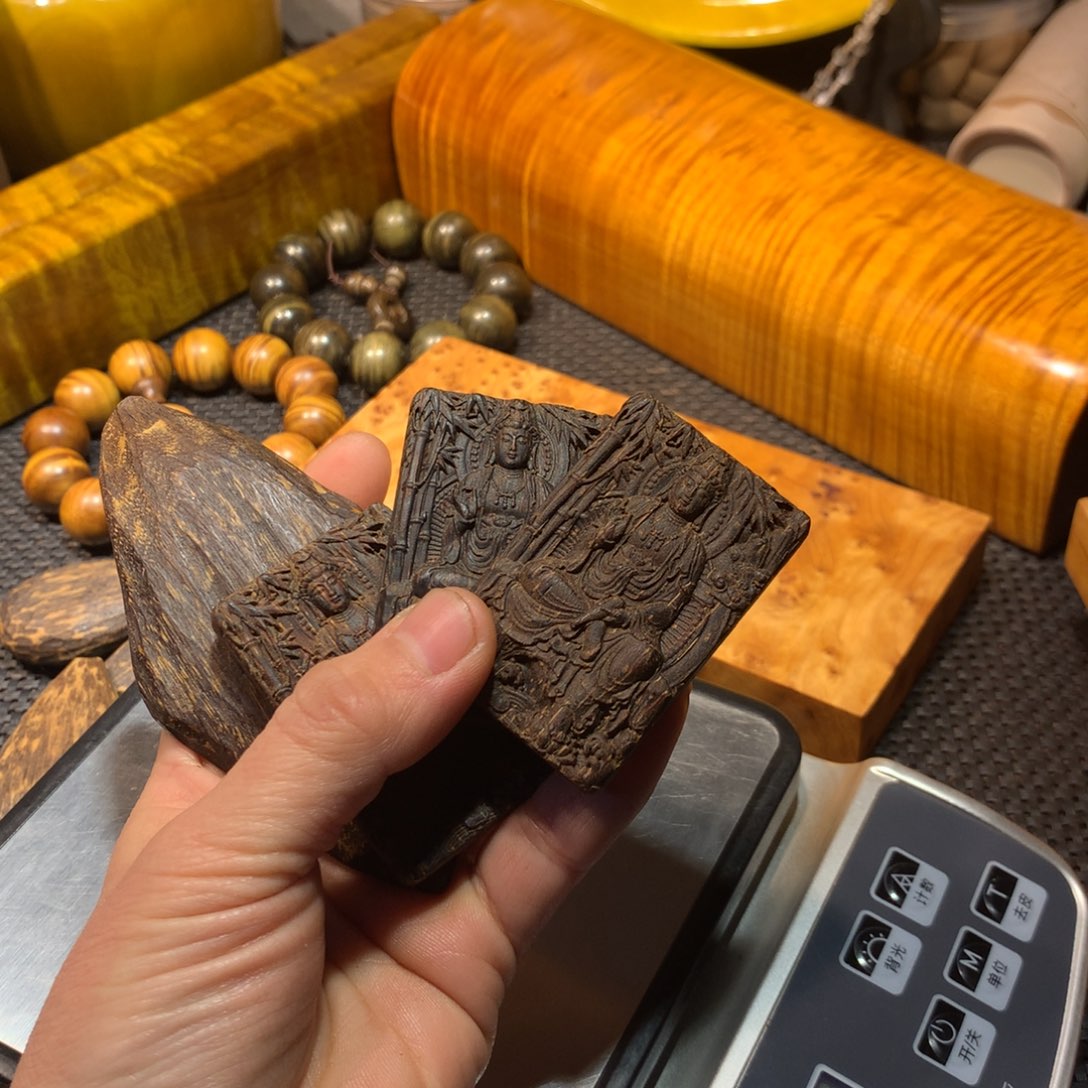 金丝楠财*白手把件木料