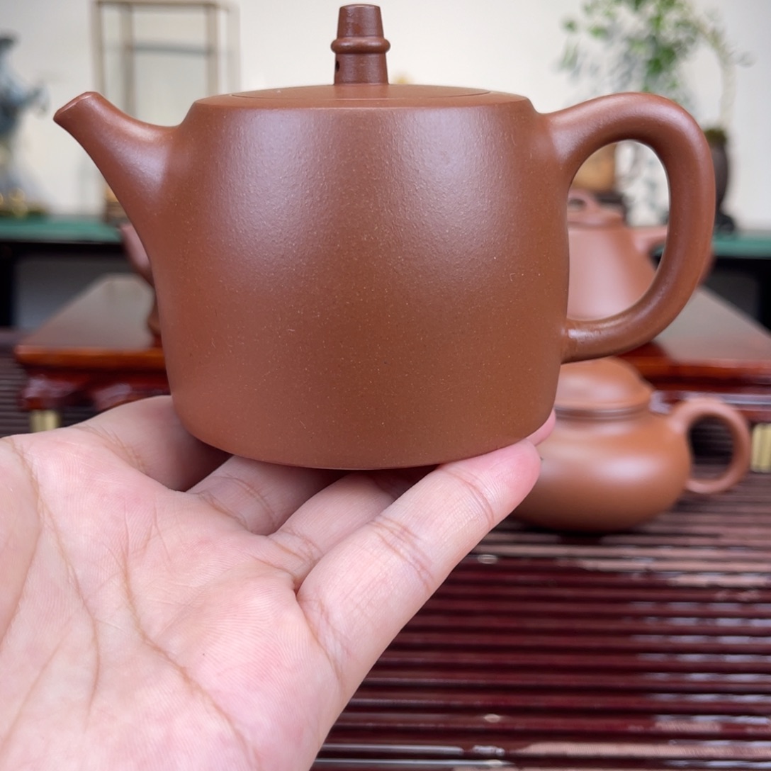 茶壶紫砂200毫升全手工台西紫泥汉铎