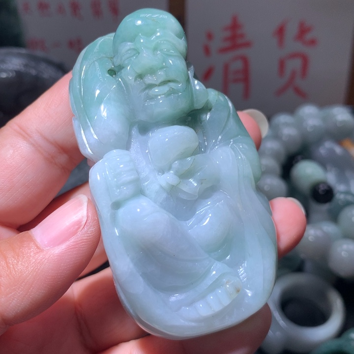 翡翠未镶嵌颈饰保真天然A货翡翠