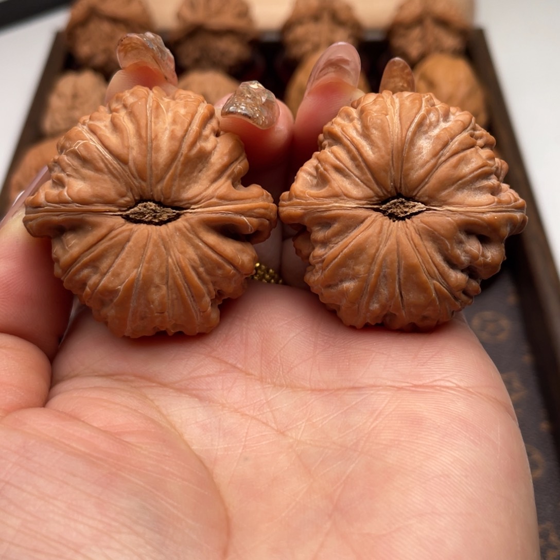 桃核把件闷白全品40