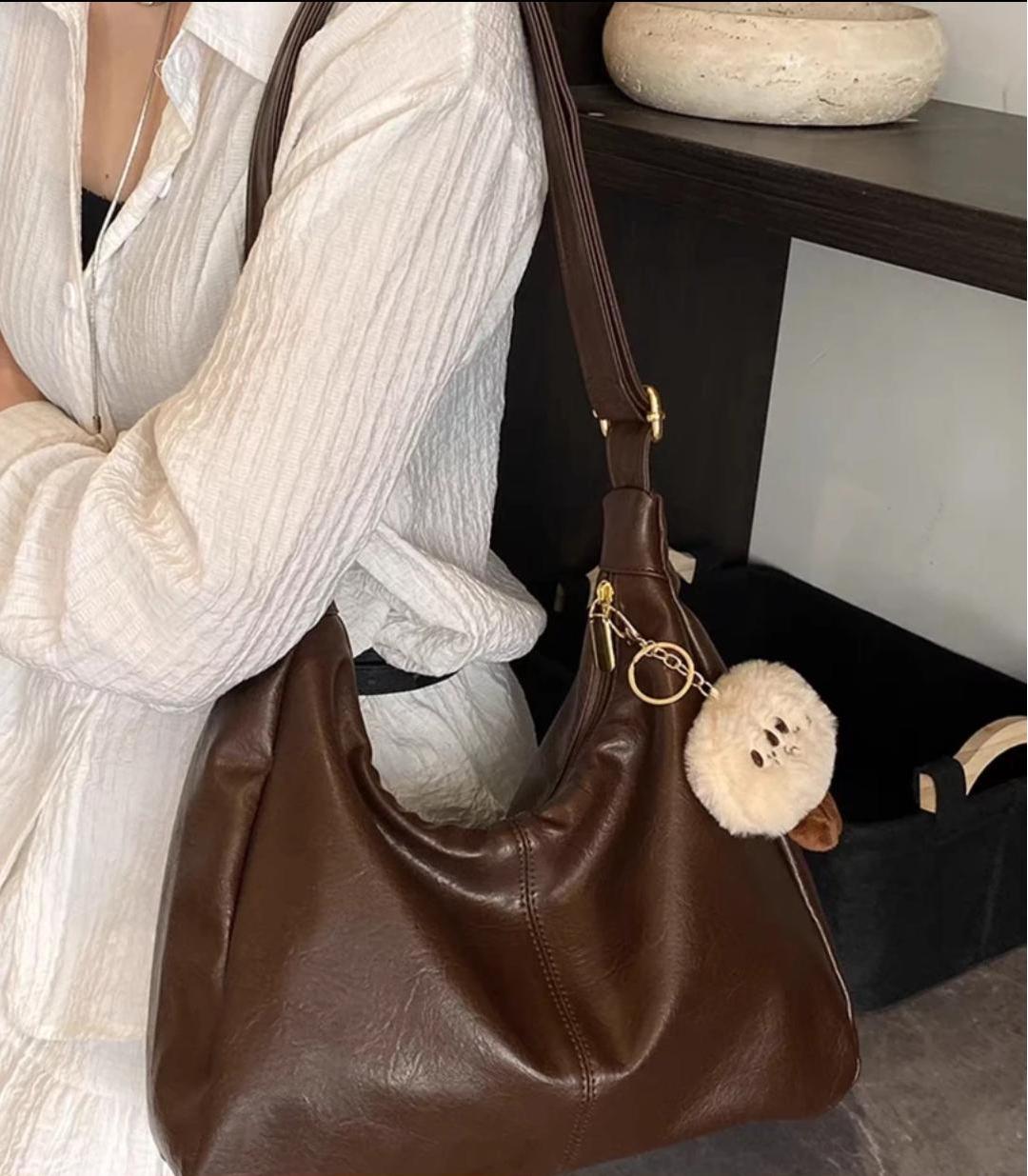 JIRUIDAISHU秋冬新款简约百搭大容量托特包通勤上班大学生包