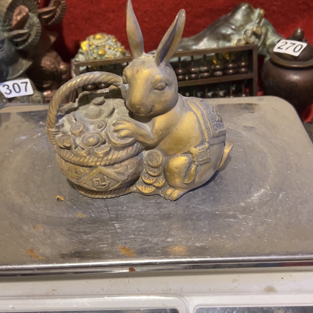 黄铜摆件，文房摆件