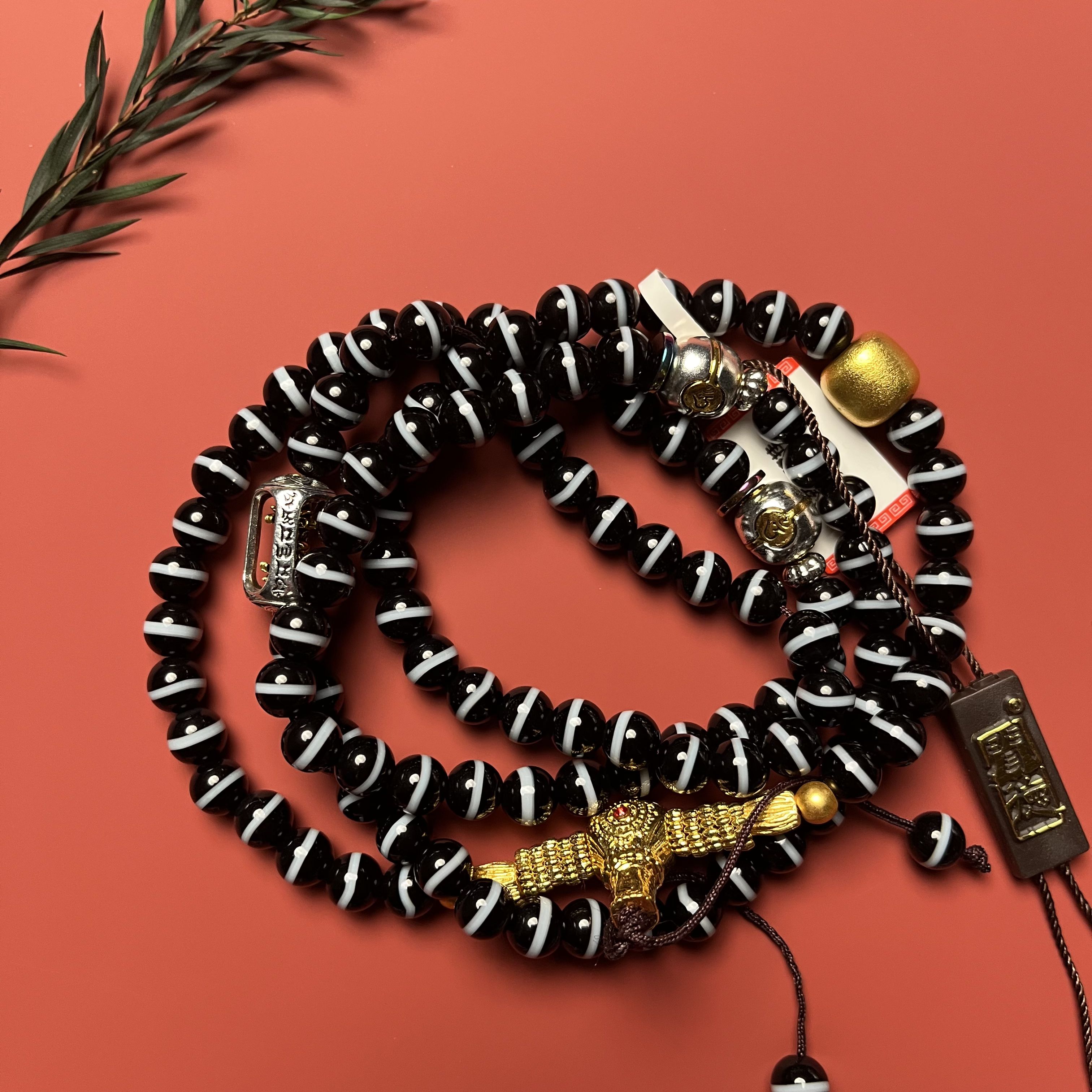 清代 一线药师珠 脖挂/手持  9067