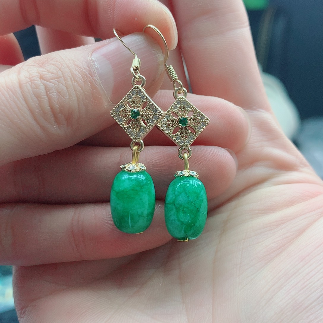 翡翠银S925镶嵌颈饰