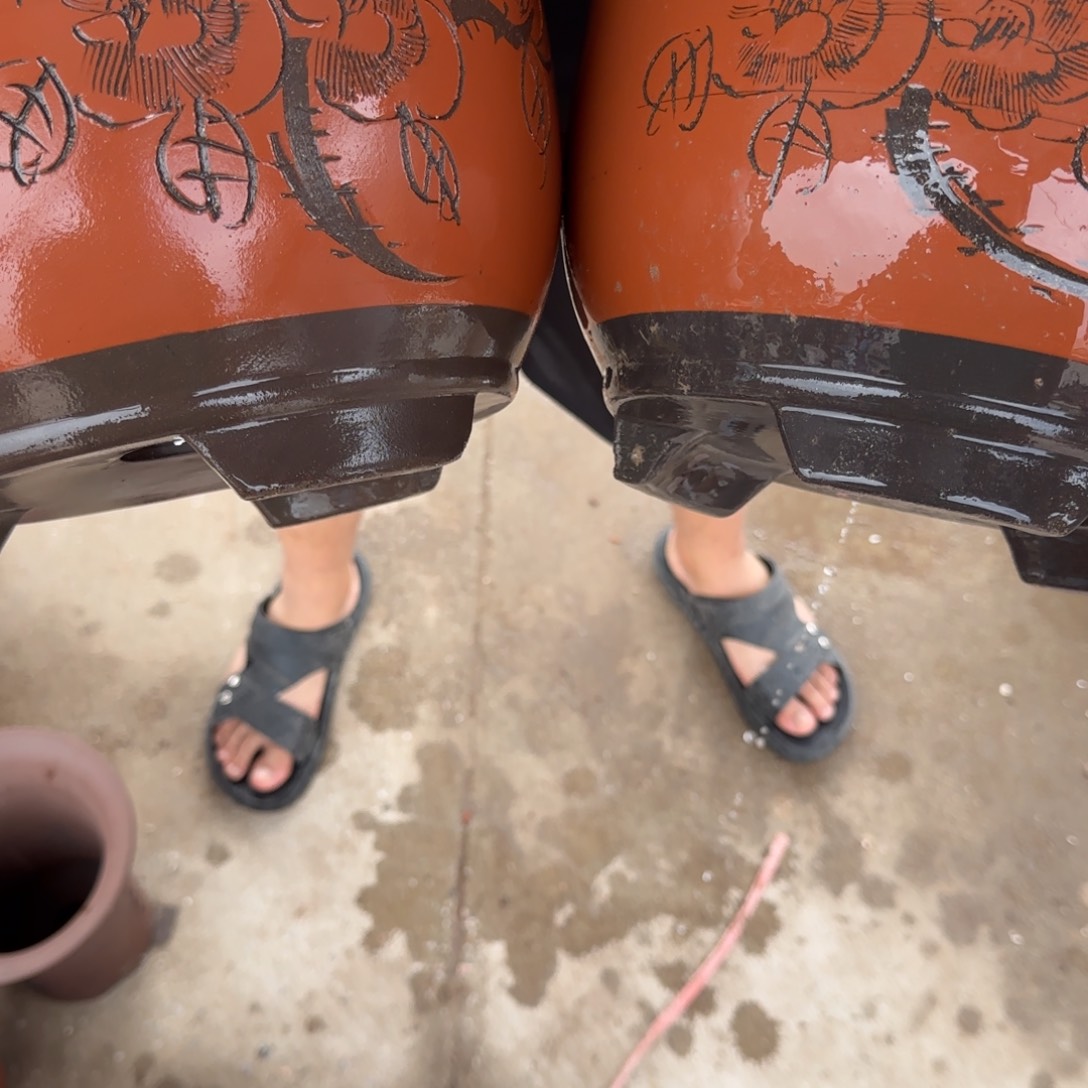 紫砂花盆口径23.14口径