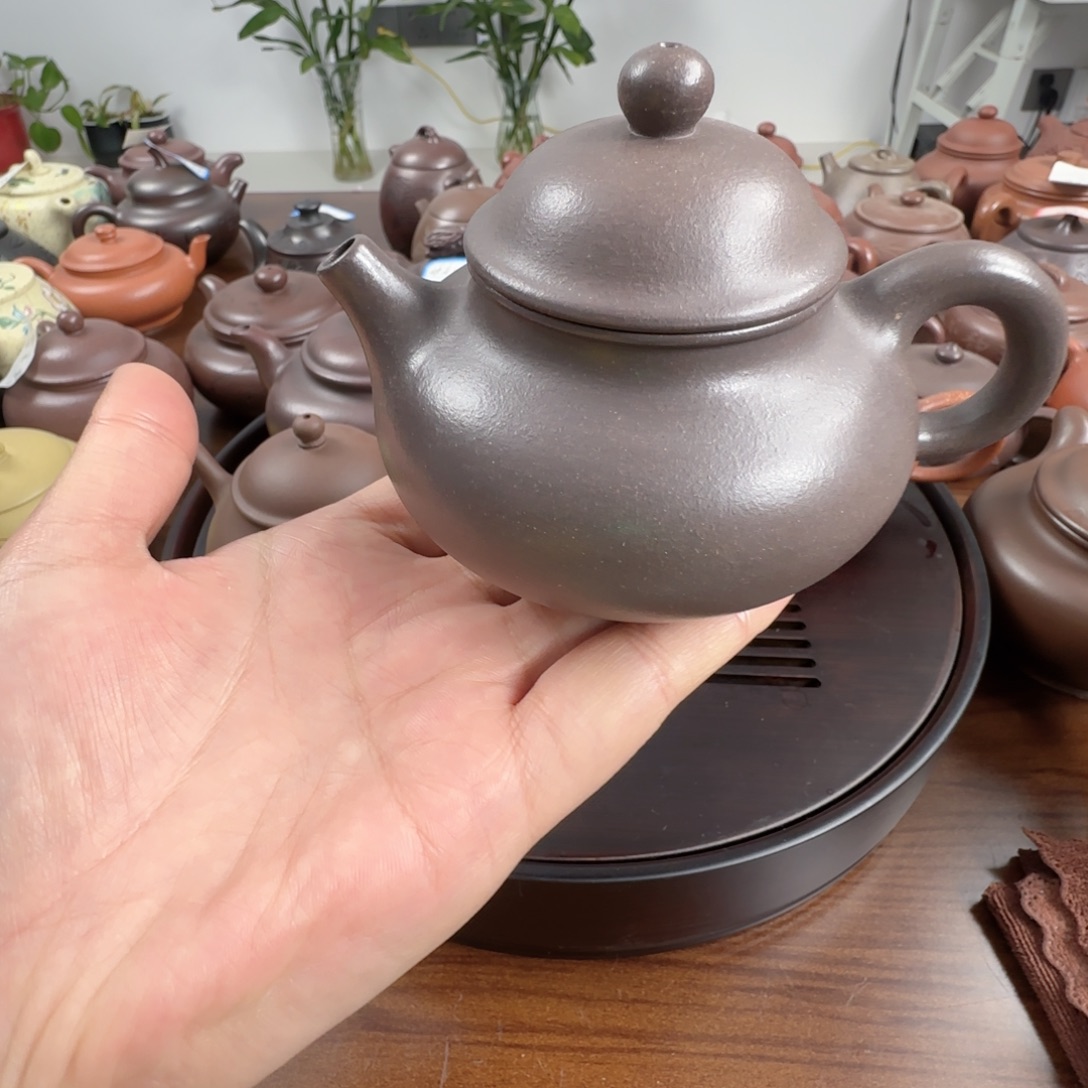 茶壶紫砂天星泥容天120cc 