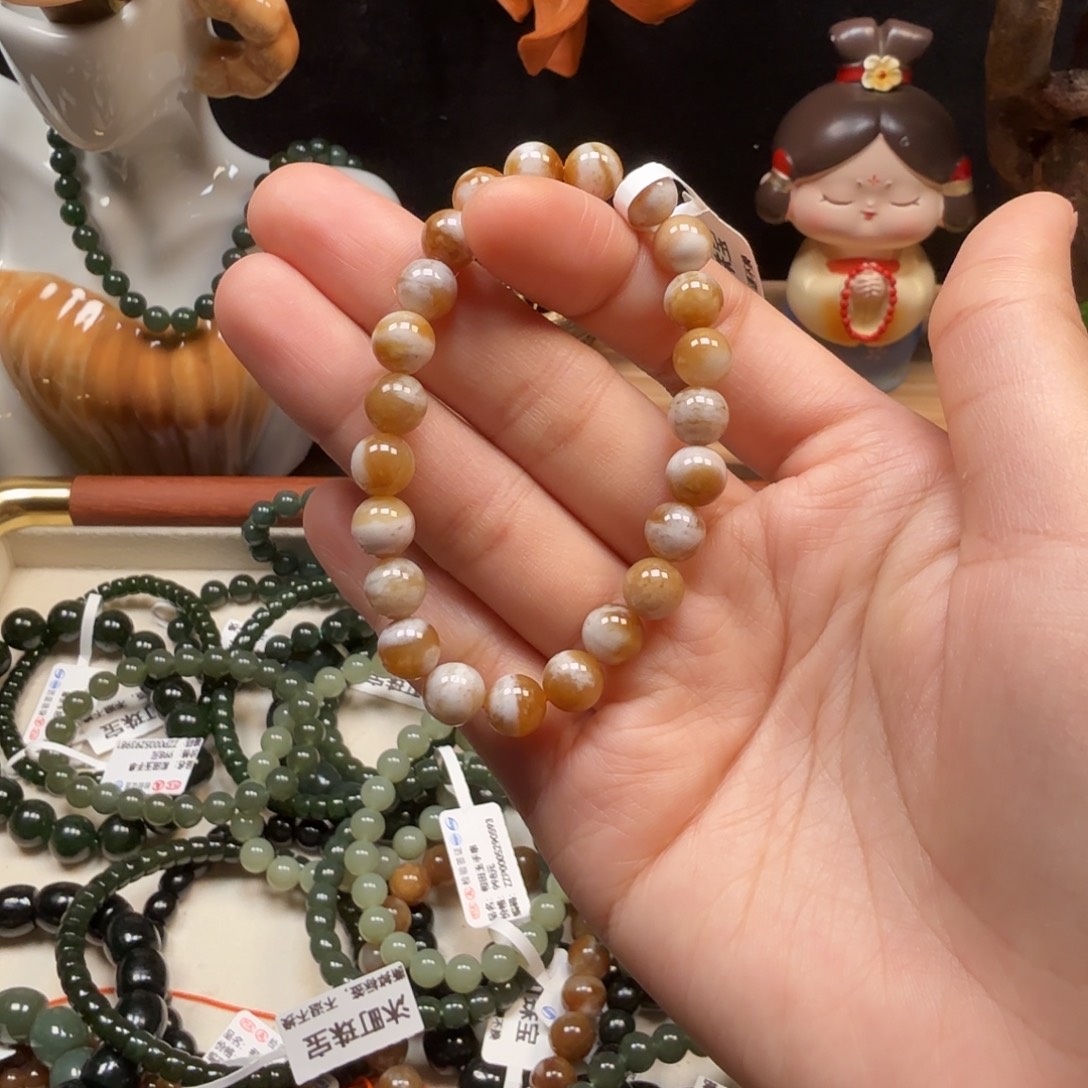 和田玉未镶嵌手串