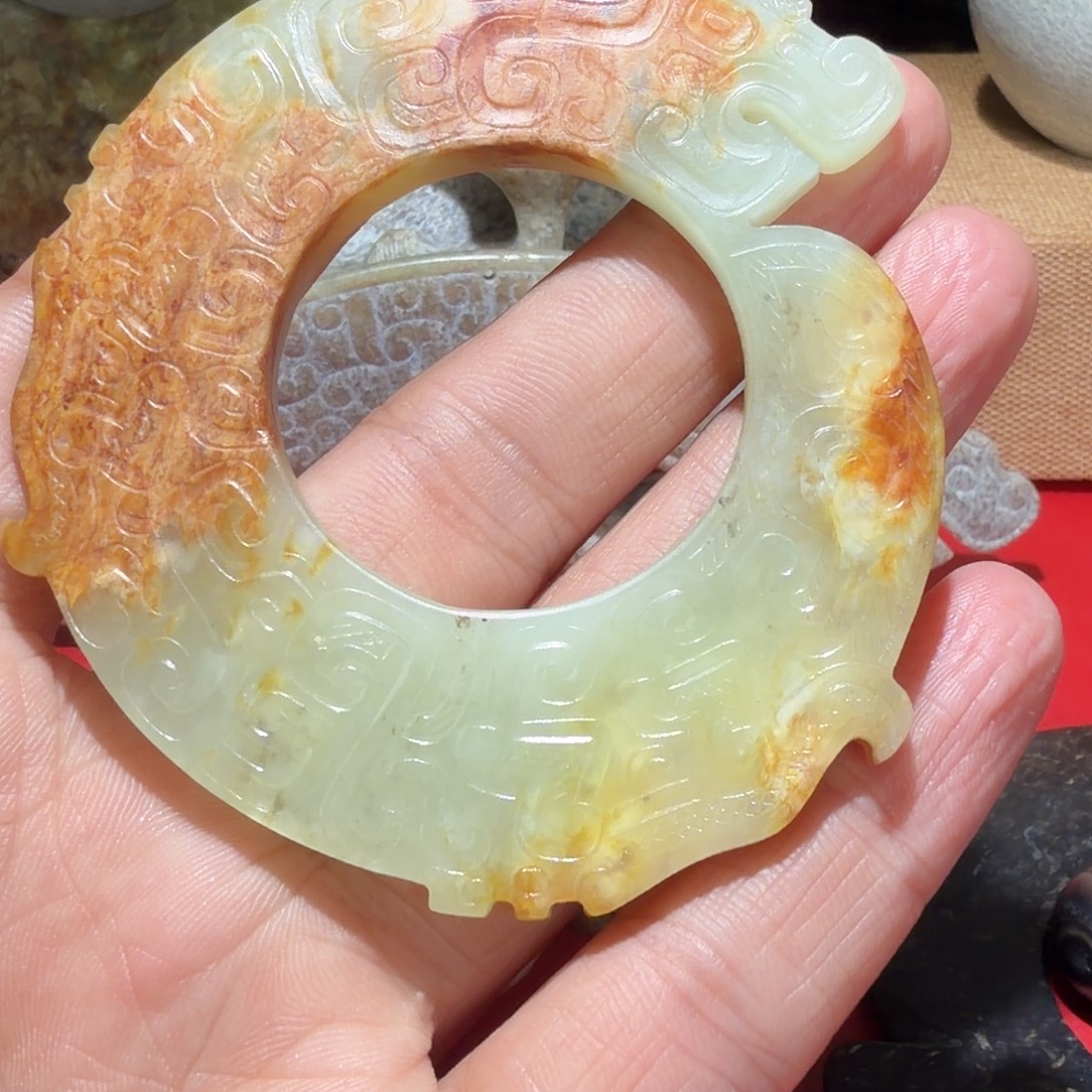 独***2和田玉未镶嵌挂件