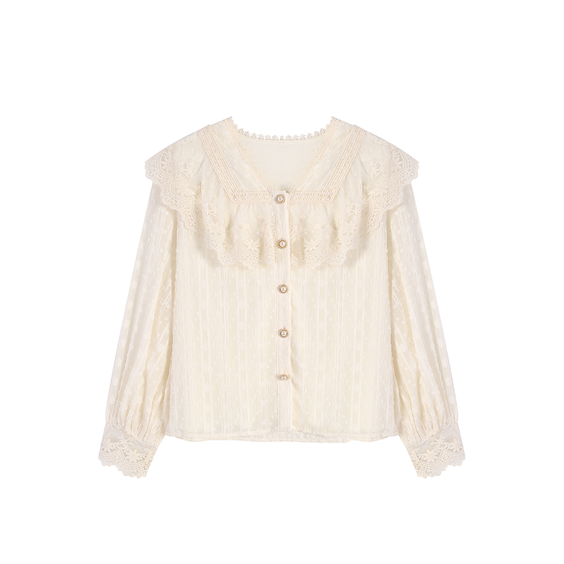 周周-杏色上衣ZL103805