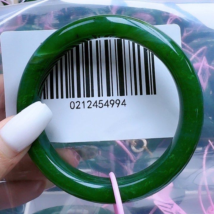 和田玉（碧玉）手镯未镶嵌58包容