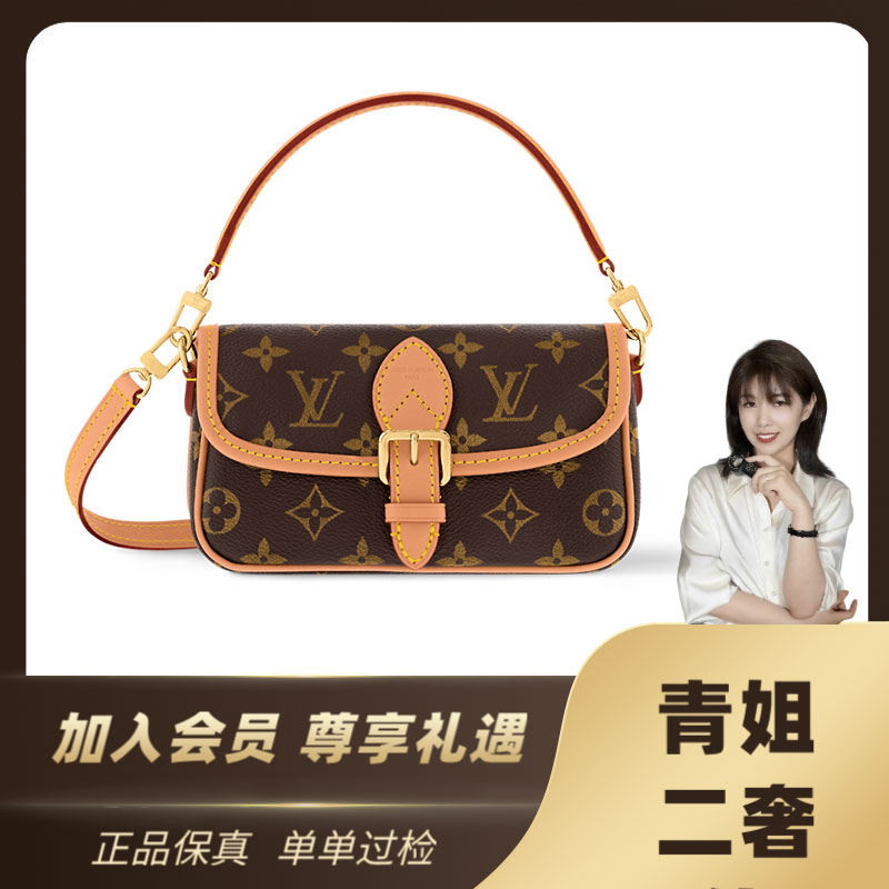 未使用 LouisVuitton/路易威登 青奢荟/法棍nano斜挎包/