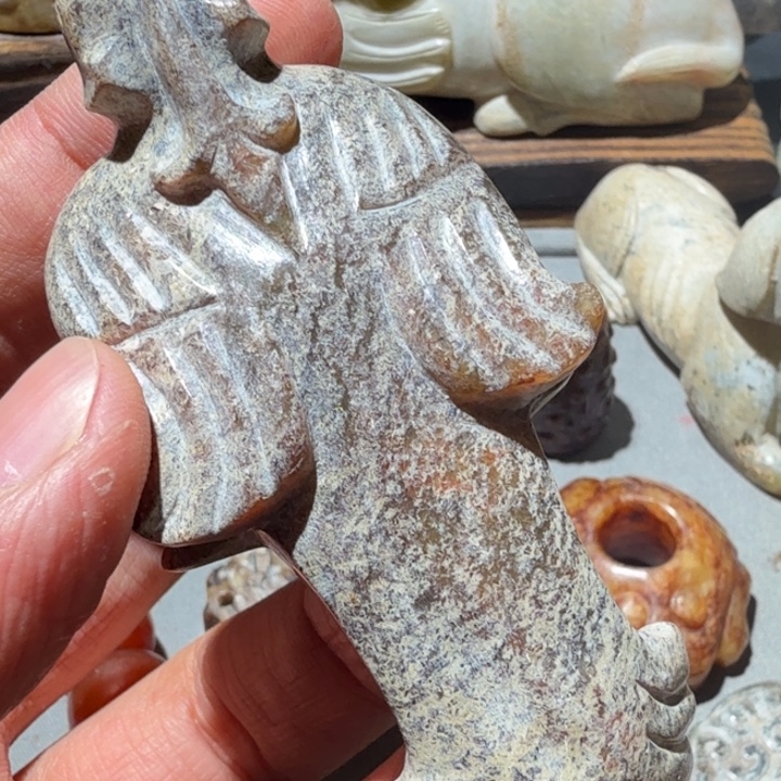 宋***学和田玉未镶嵌车挂