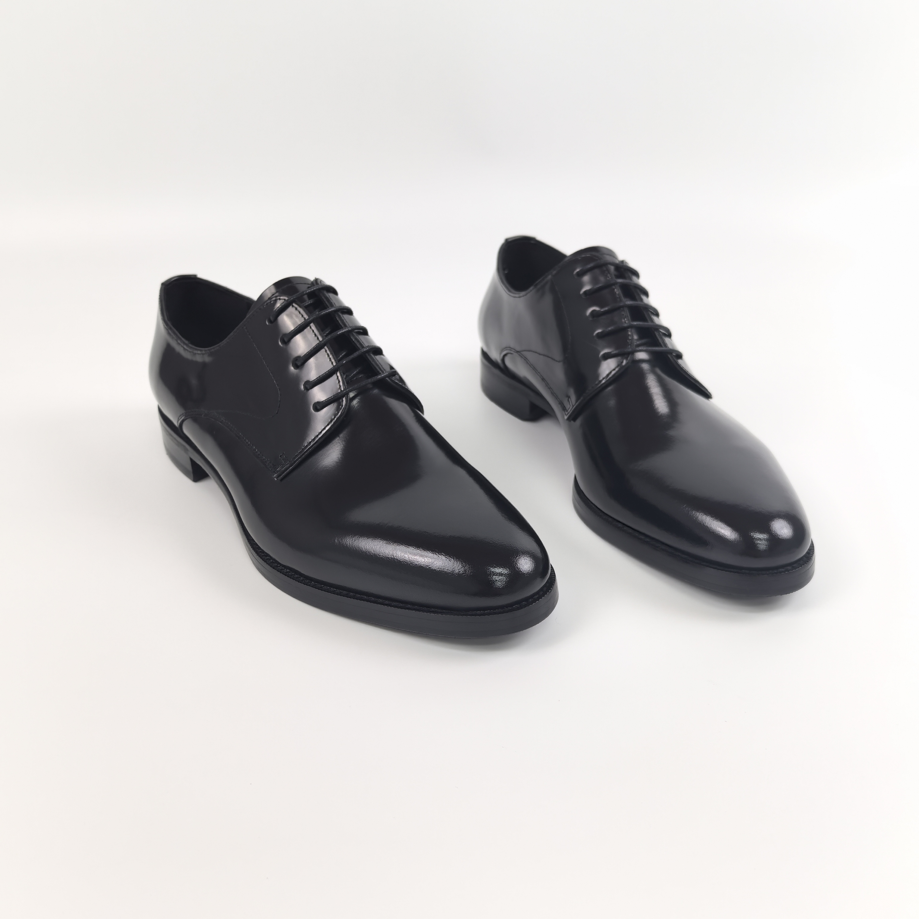 小牛皮固特异全皮底防滑贴底圆头正装商务德比皮鞋（9050681）