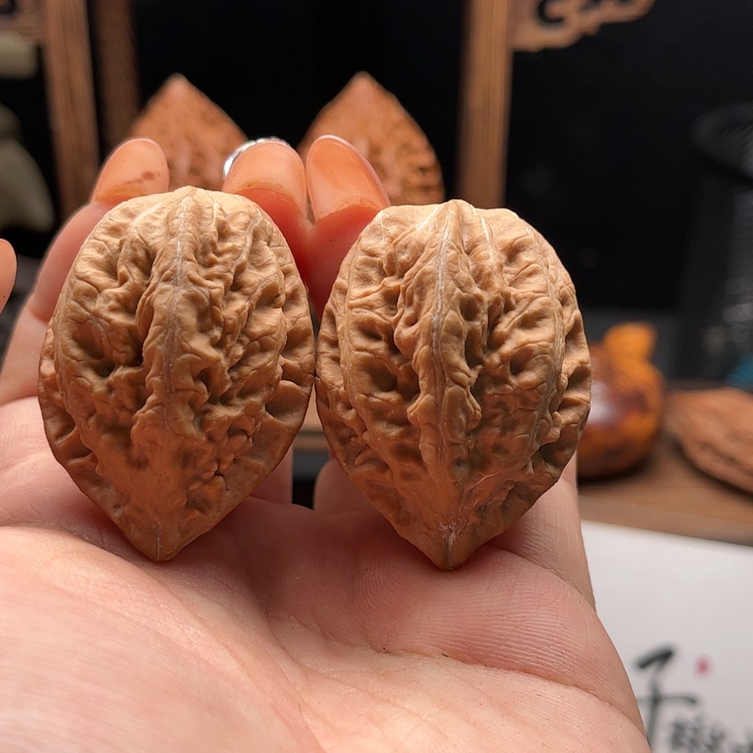 文玩核桃把件关东木子家楸大胖57