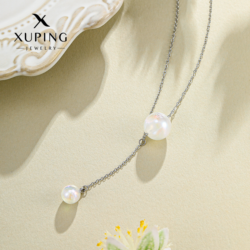 XUPING/旭平首饰 合金项链 设计感百搭简约送闺蜜流苏人鱼姬项链