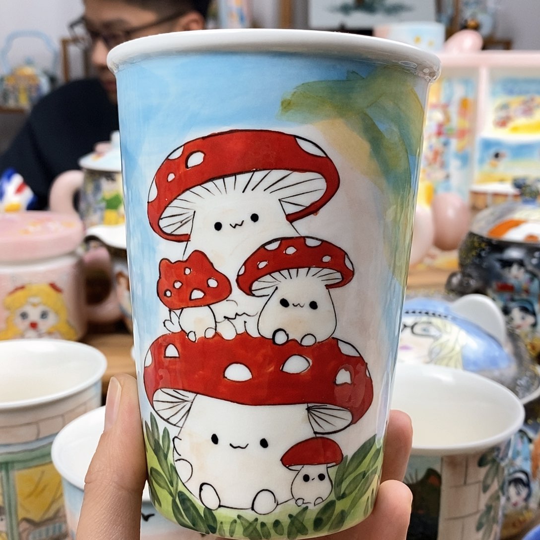 杯景德镇陶瓷高温瓷