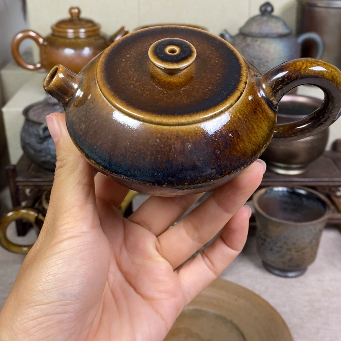 帕***诺建水紫陶柴烧茶壶