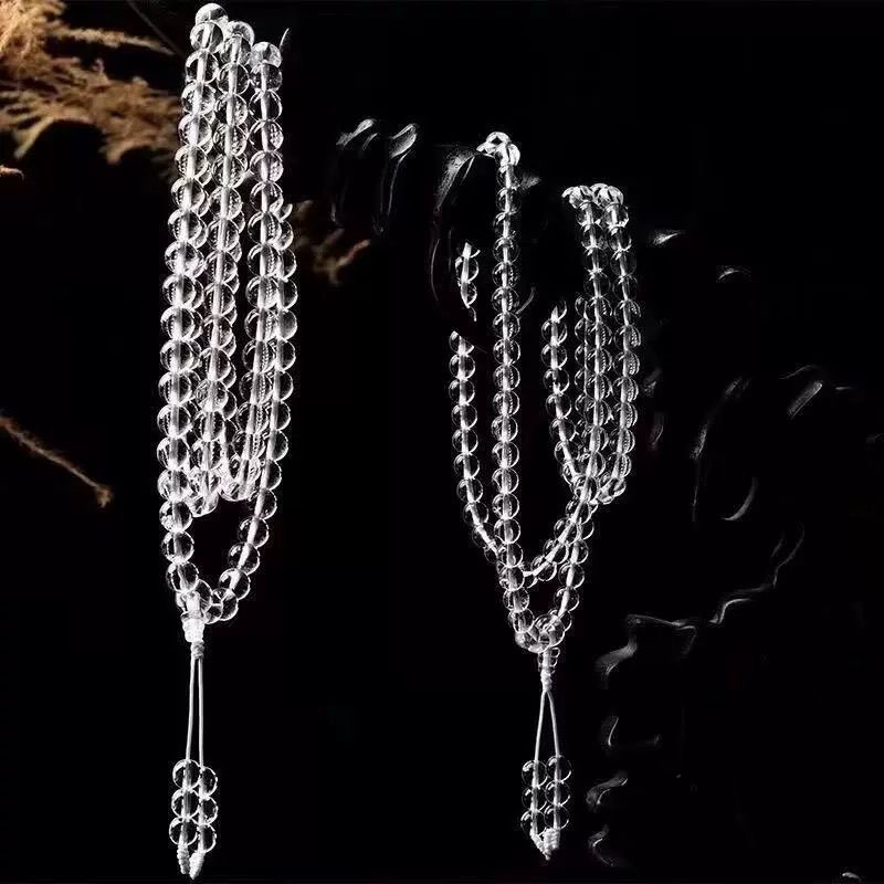 Wy（双A纯净）10M-108颗白水项链