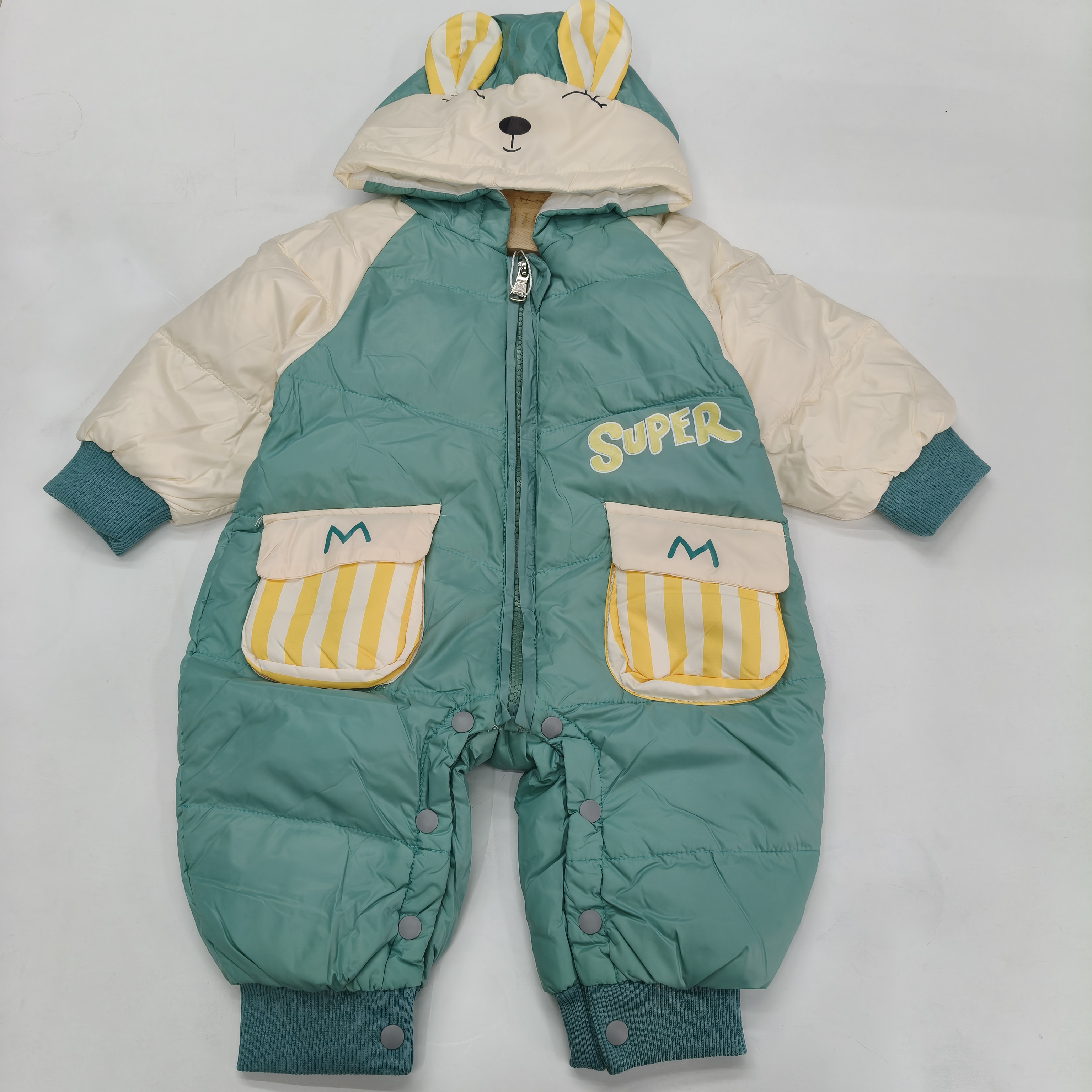 GZ 3-1［8025］眯眼小猫对开连帽羽绒哈衣