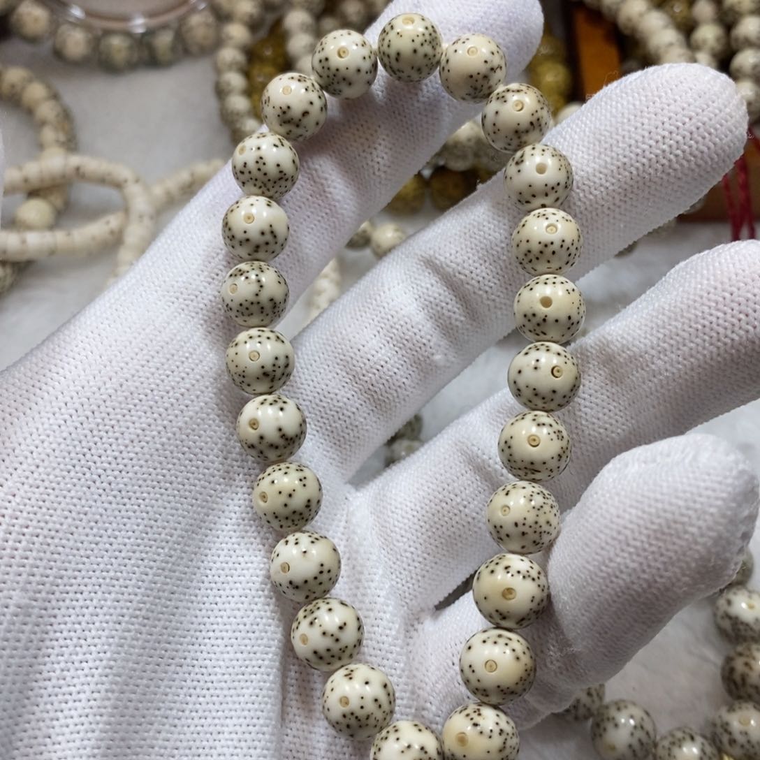 星月菩提手串青花瓷9