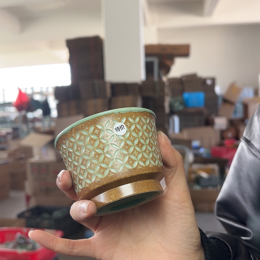 龙泉云间青瓷小米茶器