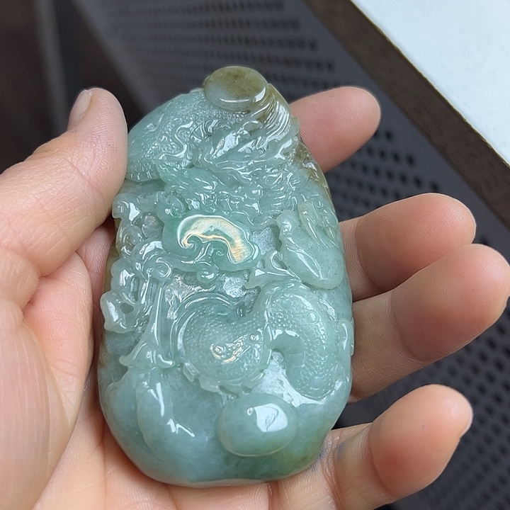 翡翠未镶嵌吊坠(不含链)小*