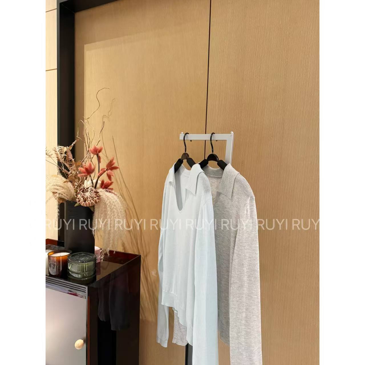 Ruyi如一【空调衫】polo翻领U型舒爽针织上衣