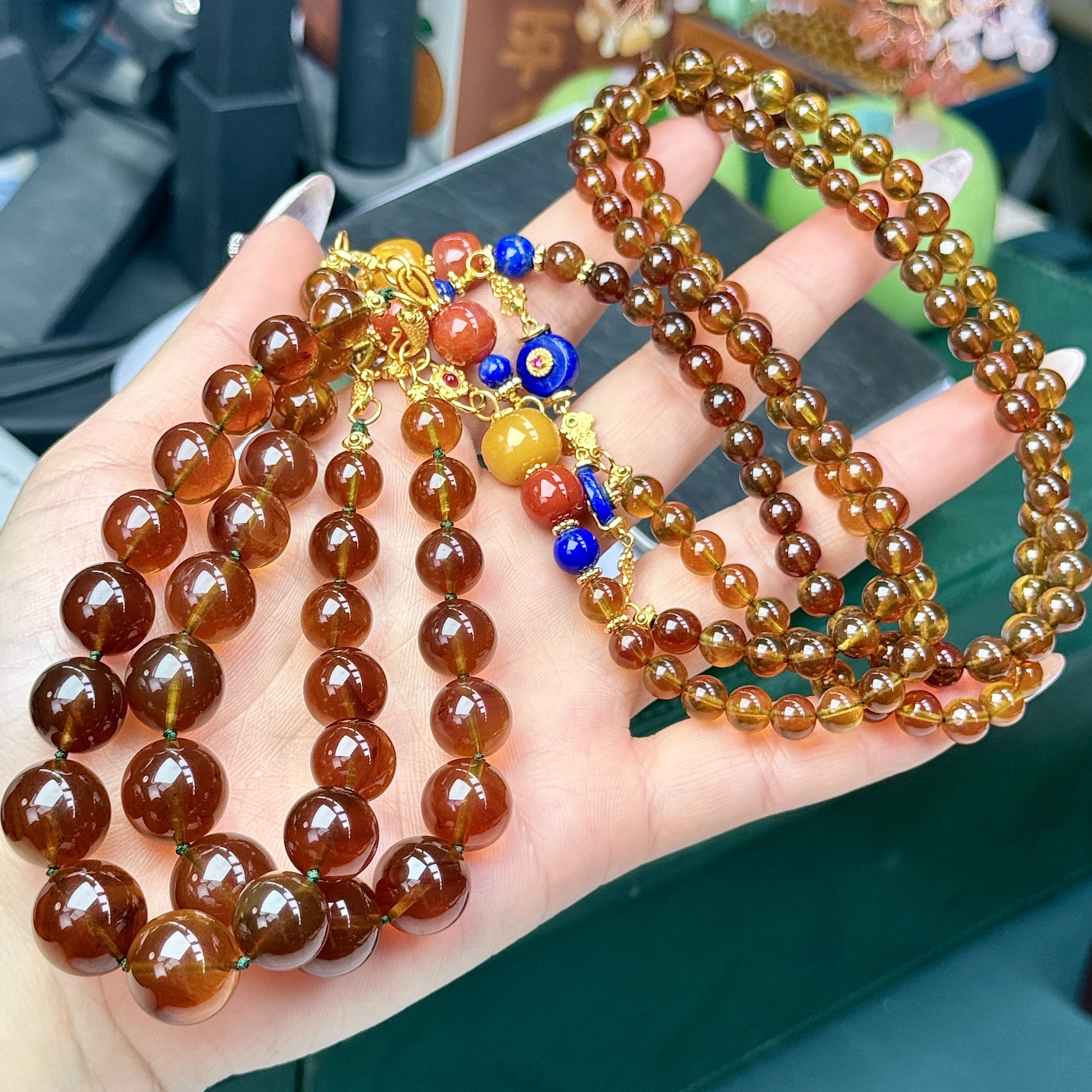 【XYY】血蜜琥珀项链（多样性发其一）-A02133